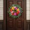 Spring Wreath 24 Inch Spring Wreaths for Front Door Lifelike & Full in Shape Spring